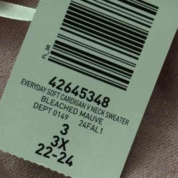 Torrid Women Cardigan Sweater Size 3X Pink Spring Plus Size Preppy Easter New - Picture 5 of 5